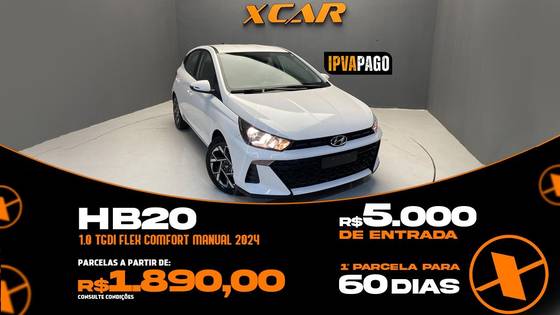 HYUNDAI HB20 1.0 TGDI FLEX COMFORT MANUAL